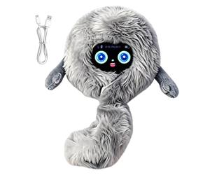 Compagnon d'apprentissage KI en peluche - Partenaire de dialogue interactif - 14,5 x 6,5 x 12 cm - Jouet éducatif - Entraînement vocal - Accès aux connaissances - Fonction encyclopédie - Promouvoir la