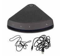 Compagnon de conférence polyvalent, haut-parleur omnicanal pour une communication fluide, double mode (USB filaire et Bluetooth sans fil) avec