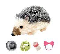 Compagnon de Jeu hérisson de 5 Pouces : Animale en Silicone, modèle Miniature réaliste, Coussin de Repos Doux Inclus, Jouet à Collectionner Durable, Compagnon de Jeu éducatif