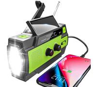 Compagnon de survie, radio rechargeable avec lampe torche et lampe de lecture intégrées, idéale pour les activités de plein air et les situations