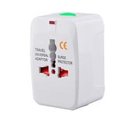 Compagnon de voyage : Adaptateur secteur universel, chargeur mural international pour de nombreux appareils, conception compacte et sûre, compatible