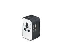 Compagnon de voyage exquis, adaptateur chargeur universel léger et portable doté d'une technologie avancée, chargez plusieurs appareils via deux