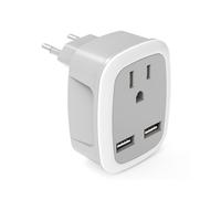 Compagnon de voyage intelligent, compatibilité mondiale, recharge multiple, fiabilité et sécurité, conception compacte et portable pour l'Europe