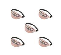 Compagnon de voyage Sacs banane imperméables pour essentiels Sacs banane en PU Sac banane large mode multifonctionnel Violet, Lot de 5 (champagne), Fidèle à la description, comme description