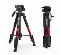 Compagnon de voyage : Trépied professionnel en aluminium, prise de vue multi-angles avec base stable pour appareils photo reflex numériques,