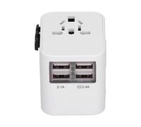 Compagnon de voyage universel, adaptateur secteur international assurant des connexions mondiales sécurisées pour vos appareils, chargeur 5 en 1