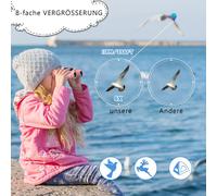 Compagnon d'exploration : Jumelles pliables pour l'observation des oiseaux, outil pédagogique pour les enfants de plus de 3 ans, résistantes aux