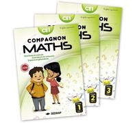 Compagnon Maths Ce1 - Nombres Et Calculs, Grandeurs Et Mesures, Espace Et Géométrie - En 3 Volumes - Edition 2016