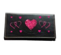 Compagnon porte chequier monnaie carte Coeur rose Saint Valentin