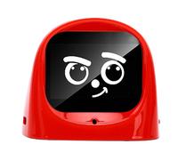 Compagnon Robot de Bureau AI avec Reconnaissance des émotions, Partenaire de Connaissances Parlant Interactif, Réponse au Mouvement du Gyroscope, Base Magnétique (Rouge)