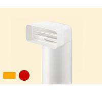 Mf-Ur 125 Déflecteur 90° Avec Tube Rond, Élément, Blanc, L 500 MM