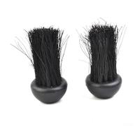 Companion Set Lot de 2 têtes de brosse rondes pour manche fileté de 8 mm et 10 mm