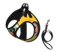 Company Harnais pour chien imprimé tracteurs agricoles, 2 boucles, gilet pour chien, clip avant anti-traction pour laisse pour chiens de petite et moyenne taille
