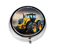 Company Mini boîte de rangement ronde à 3 compartiments Motif tracteur agricole