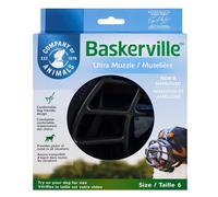 COMPANY OF ANIMALS-Muselière pour chien noire caoutchouc thermoplastique Baskerville Ultra - Taille 6