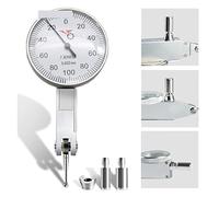 Comparateur 0-0.2 mm Précision du levier 0.002mm Cadran de niveau Échelle Précision Métrique Queue d'aronde Rails 0-0.8mm 0.01mm Cadran Indicateur de test(0-0.2 mmx0.002mm)