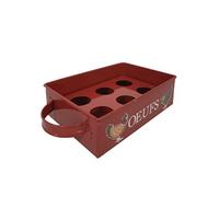 Compartiment à ufs - En métal - 6 x 20 x 13.5 cm