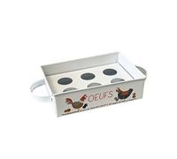 Compartiment à ufs - En métal - 6 x 20 x 13.5 cm