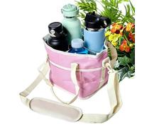 Compartiment porte-boissons, sac fourre-tout pour bouteille d'eau, organiseur à sangle réglable, support de boisson à quatre emplacements pour le camping, la randonnée, la marche, la plage, la gym