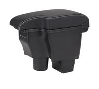 Compartiment Rangement Pour MAZDA Pour CX-3 Pour Mazda 2 Pour Skyactiv Version CX3 Accoudoir Boîte Rangement Voiture Détails Intérieurs USB Retrofit Accoudoirs Console Centrale(A3Artificial leather)