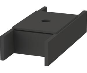 Compartimentage intérieur universel Duravit à monter ultérieurement, couvercle inclus, noir diamant, pour meubles sous-lavabo, UV995500000