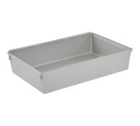 Compartiments modulables gris pour tiroir - 15 x 23 x 5 cm