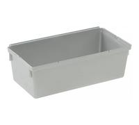 Compartiments modulables gris pour tiroir - 8 x 15 x 5 cm