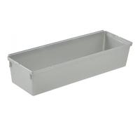 Compartiments modulables gris pour tiroir - 8 x 23 x 5 cm