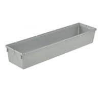Compartiments modulables gris pour tiroir - 8 x 30 x 5 cm
