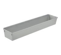 Compartiments modulables gris pour tiroir - 8 x 38 x 5 cm