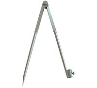 Compas à charnière porte-crayon 220mm acier poli - TALIAPLAST - 402822