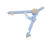 Compas à Dessin avec Règle, Métal Bleu, Mesure Précise pour Étudiants | Échelle Intégrée, Réglage du Diamètre, Prise Ergonomique, pour Papier Quadrillé et Tracés