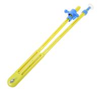 Compas à Dessin Scolaire pour Enseignant, Outil de Mesure en Plastique | Jaune, Usage en t Dessin Technique, Matériel Pédagogique Robuste pour Tableau Blanc et Noir