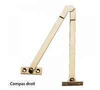 Compas à genouillère en laiton poli - longueur 170 mm - main gauche A LENNE