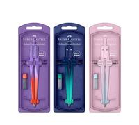 Compas à réglage rapide Stream Flow Edition Faber-Castell (assortiment de 3 couleurs)