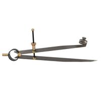 Compas à ressort avec porte-crayon acier 200 mm WILMART 180504