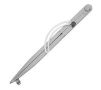 Compas à Tracer pour Menuiserie, Rayon Réglable 300mm en Acier | Porte-crayon 8mm, Précision Solide et Réglage Simple, pour Dessins Techniques et Bois, Argenté