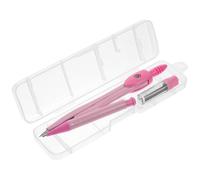 Compas de Dessin en Métal Rose, Précision Élevée, Portable | Ensemble de Compas, Compas Travail du Bois, Grands Compas pour Tracer des Formes Rondes, Compas Garçon et Filles Ce1