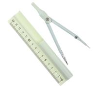 Compas de Dessin Multifonction pour Étudiants et Professionnels Verts | Métal et Plastique, Portable au Quotidien, pour Plans, Papier, École et Examens Techniques