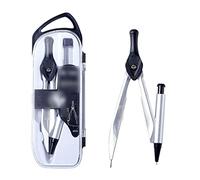 Compas de Dessin Outils de Dessin Le jeu de boussole à dessin métal Kit de Règle Mathématique(A)