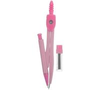 Compas de Dessin pour Examen, Jeu Métal Haute Précision, Rose