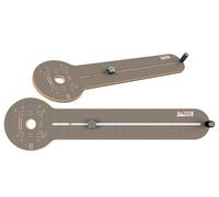 Compas de fraisage pour défonceuse DeWalt DW615 DW621 26204K 2,4 cm à 108 cm avec vis et gabarit de fraisage rotatif