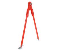 Compas de Menuiserie Professionnel pour Tracer des Cercles Précis | Grand Compas Orange en Plastique, Outil Polyvalent pour Dessin Technique et Travail du Bois