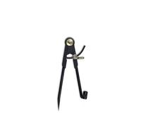 Compas de traçage et de mesure, porte-crayon "charpentier" avec 1/4 de cercle, longueur 250mm