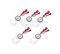 Compas d'orientation transparent avec loupe | Plaque de base transparente, loupe, aiguille en acier de haute qualité, idéale pour la randonnée et les cartes d'orientation