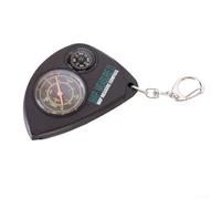 Compas étanche pour boussole avec déclinaison réglable pour la survie en plein air pour l'expédition Boîtier en métal phosphorescent pour cadran règle échelle 7,5 cm