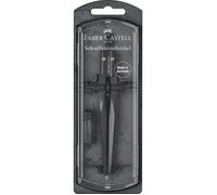 Compas - Faber-Castell - Stream 2019 - Réglage rapide - Design moderne - Couleur gris