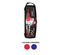 Maped Coffret Origin 3 pièces - Compas scolaire, bague universelle, étui-mines - Coloris aléatoire