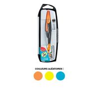 Maped Compas Métal Open Mine — Coffret 3 pièces, sécurité protège-pointe/mine — Coloris aléatoire