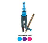 Maped - Coffret Compas STOP & SAFE - 1 compas bague + 1 crayon graphite mini Black'Peps - Pointe Auto-rétractable - Compas Scolaire pour Enfant à partir de 6 ans - Coloris Aléatoire 192611